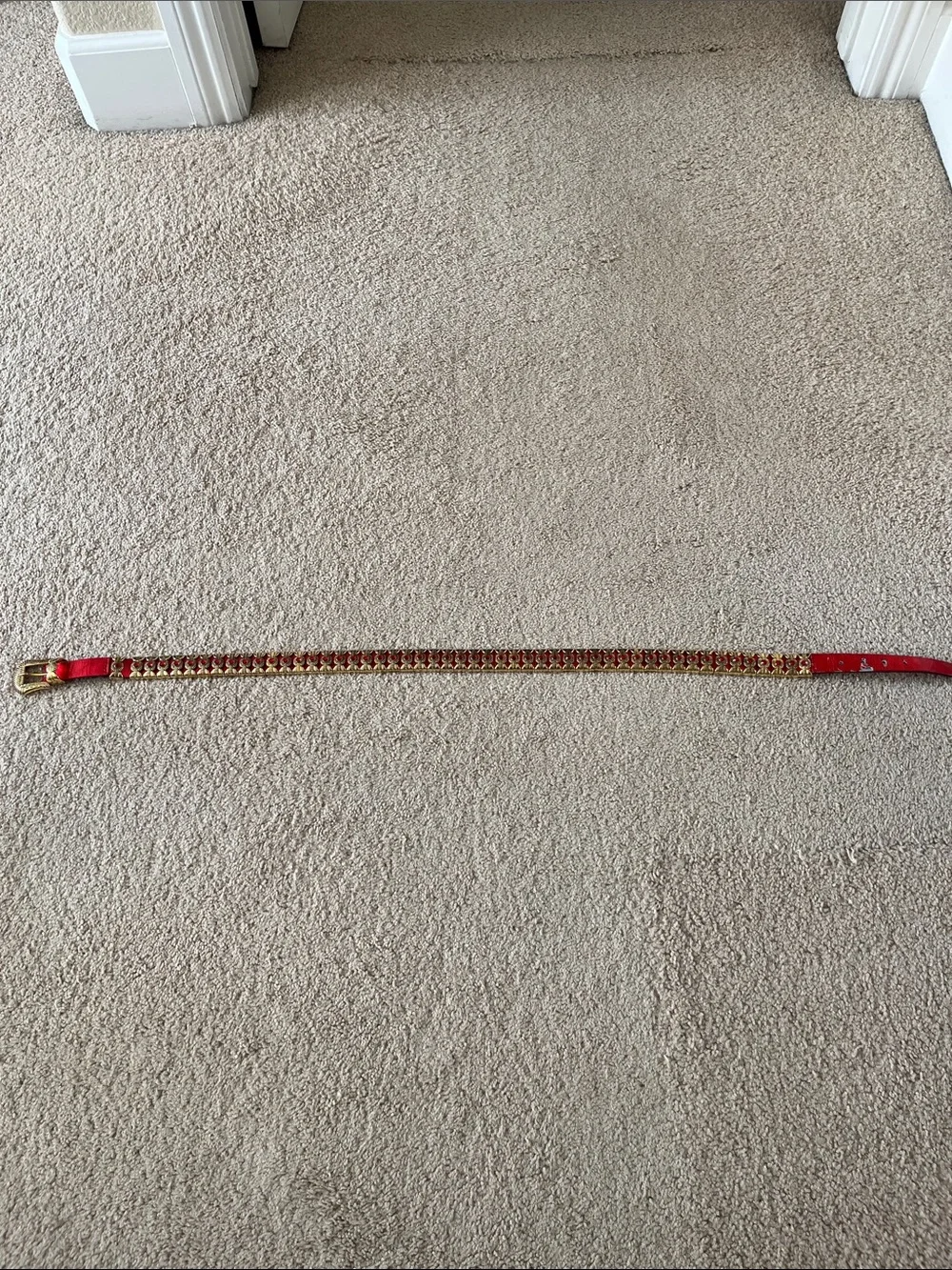 Red/gold belt